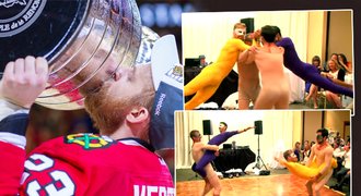 Krásný dárek ke svatbě: Hvězdy NHL předvedly divoký tanec