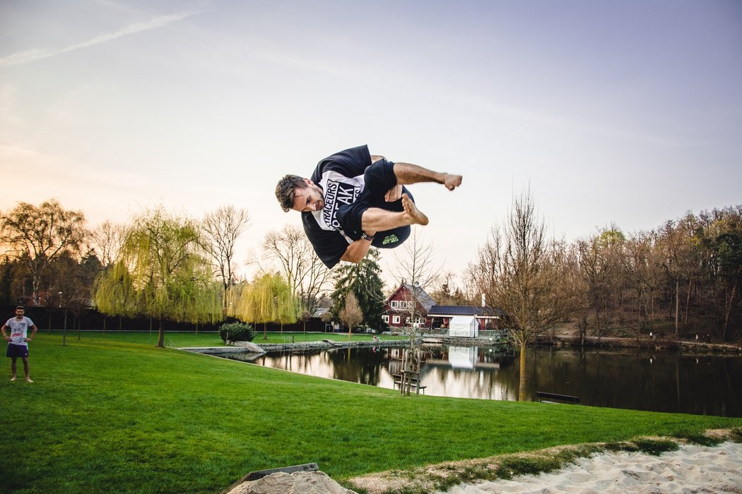 Známý český parkourista Taras Povoroznyk alias Tary