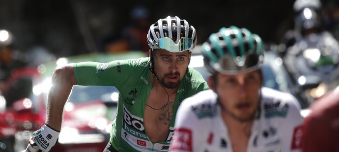 Peter Sagan před prvním velkým kopcem Tour