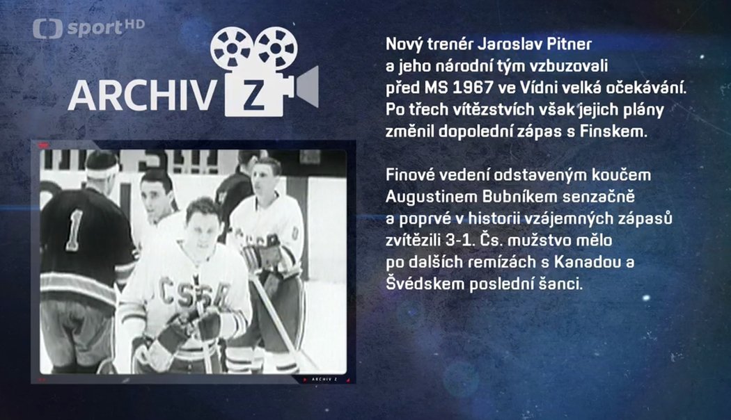 Česká televize vsadila v květnu na výběr zajímavých zápasů z minulých MS v hokeji