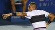 Nick Kyrgios se raduje z výhry nad Rafaelem Nadalem v Acapulku