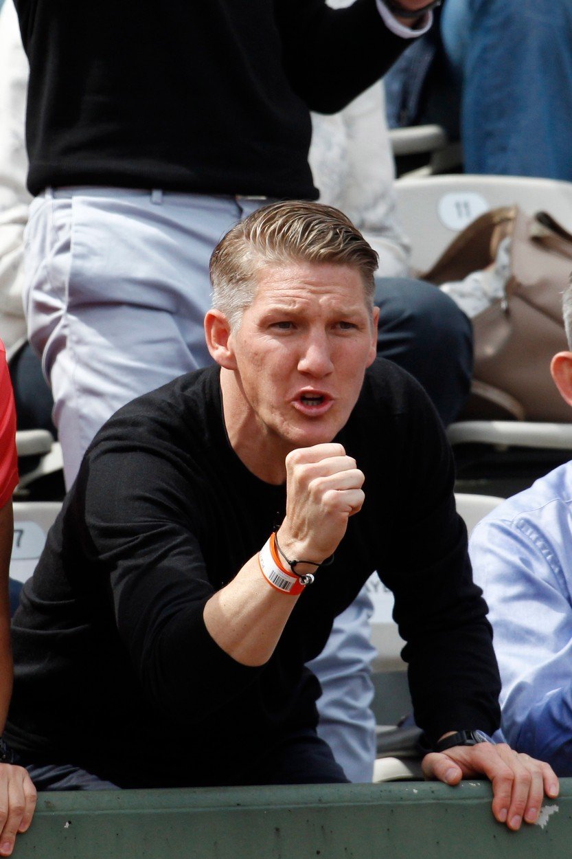 Bastian Schweinsteiger se jel podívat na zápas své přítelkyně Ivanovičové