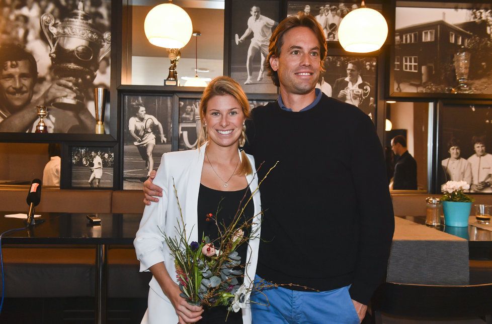 Tenistka Andrea Sestini Hlaváčková se svým italským manželem. Kvůli těhotenství teď přeruší kariéru...