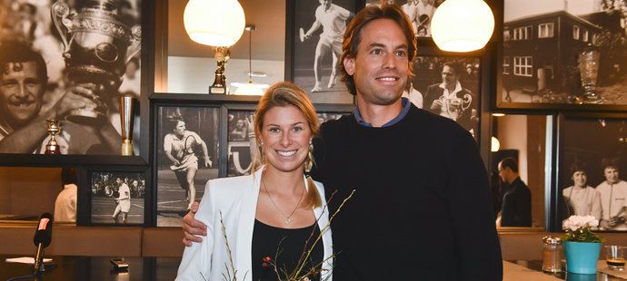 Tenistka Andrea Sestini Hlaváčková se svým italským manželem. Kvůli těhotenství teď přeruší kariéru...