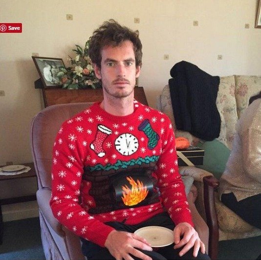 Andy Murray si Vánoce opravdu umí vychutnat