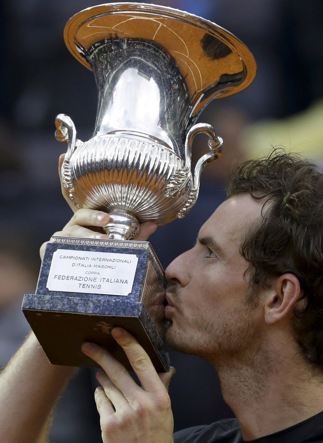 Andy Murray s vítěznou trofejí