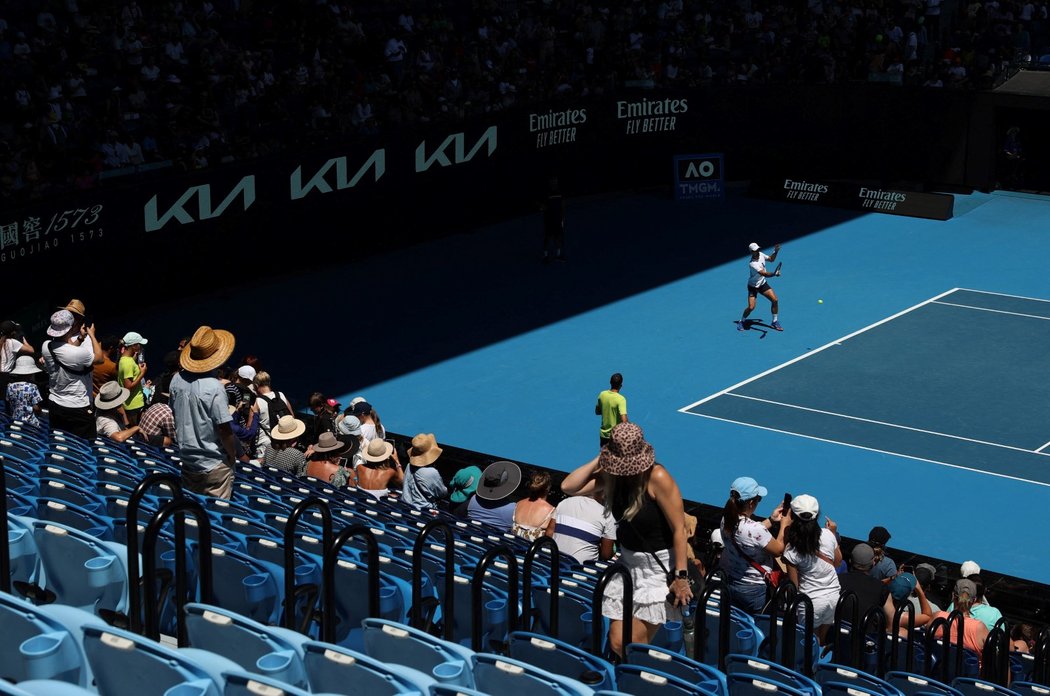 Trénink Novaka Djokoviče na Australian Open