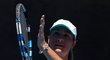 Denisa Allertová děkuje fanouškům za podporu po postupu do třetího kola tenisového Australian Open