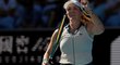 Anastasia Pavljučenkovová během zápasu na Australian Open