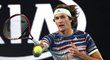 Alexander Zverev během utkání prvního kola Australian Open