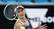 Česká tenistka Barbora Krejčíková během zápasu druhého kola Australian Open proti Číňance Wang Si-jü, kterou porazila 6:2, 6:3