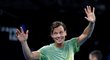 Český tenista Tomáš Berdych po postupu přes Juana Martina del Potra na Australian Open