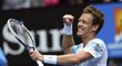 Je to tam! Český tenista Tomáš Berdych po výhře nad Rafaelem Nadalem ve čtvrtfinále Australian Open