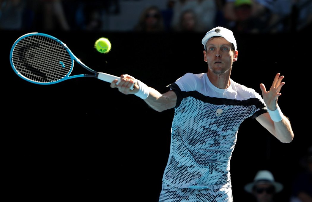 Tomáš Berdych v osmifinále Australian Open proti Rafaelu Nadalovi