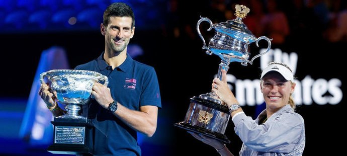 Hlavní příběhy Australian Open? Rekordman Novak Djokovič i loučící se Caroline Wozniacká
