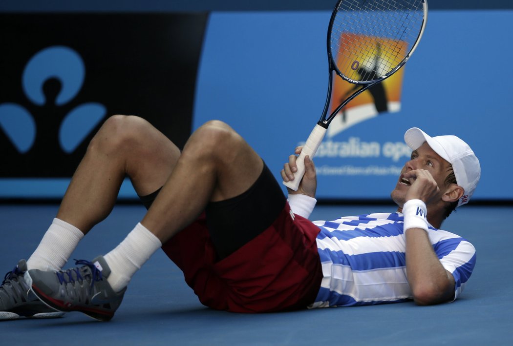 Tomáš Berdych se vzpamatovává po nepříjemném pádu ve čtvrtfinále Australian Open