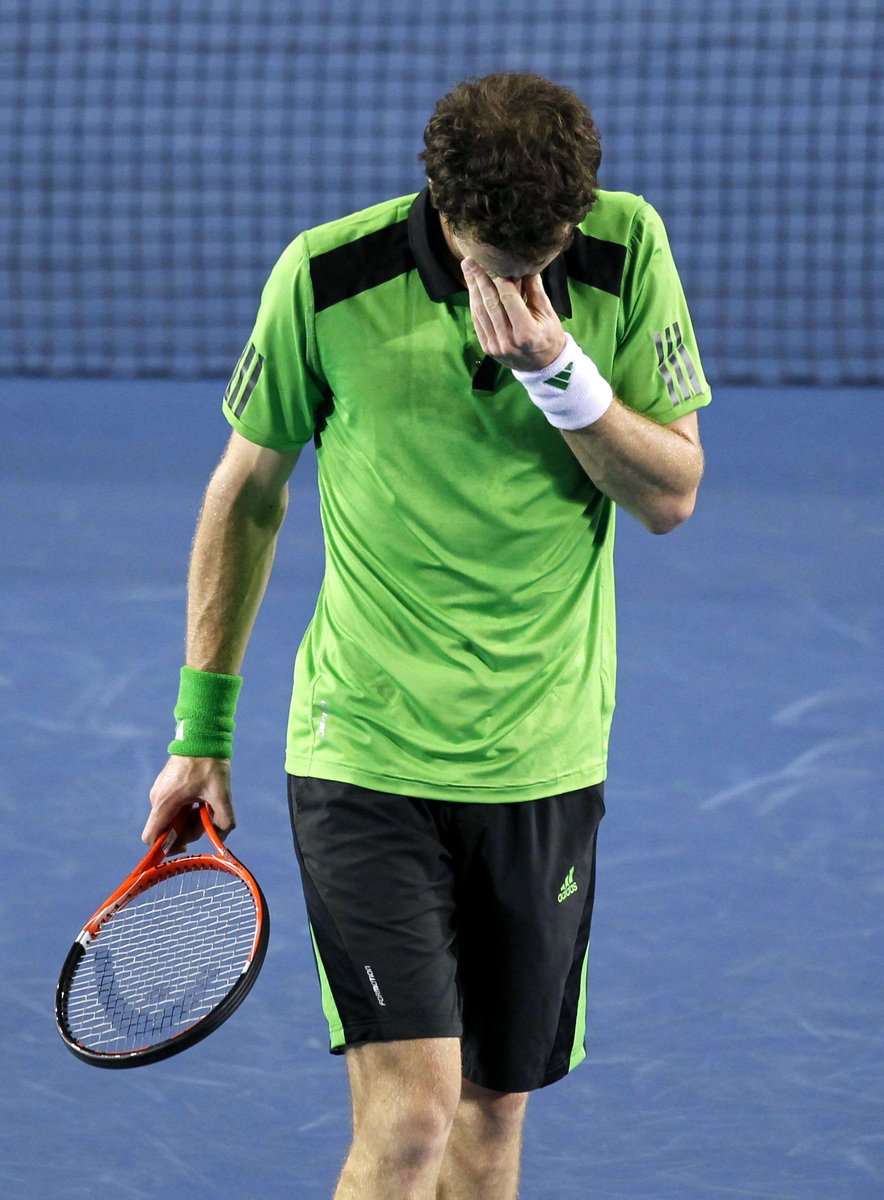 Zklamaný Andy Murray