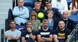 Během semifinálového utkání Novaka Djokoviče na Australian Open chytal otec Srdjan