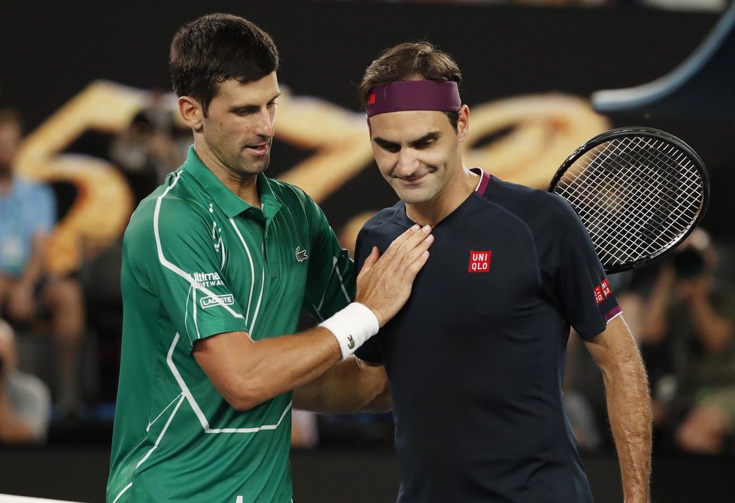 Novak Djokovič přemohl Rogera Federera