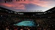 Fanoušci v Melbourne během tenisového Australian Open