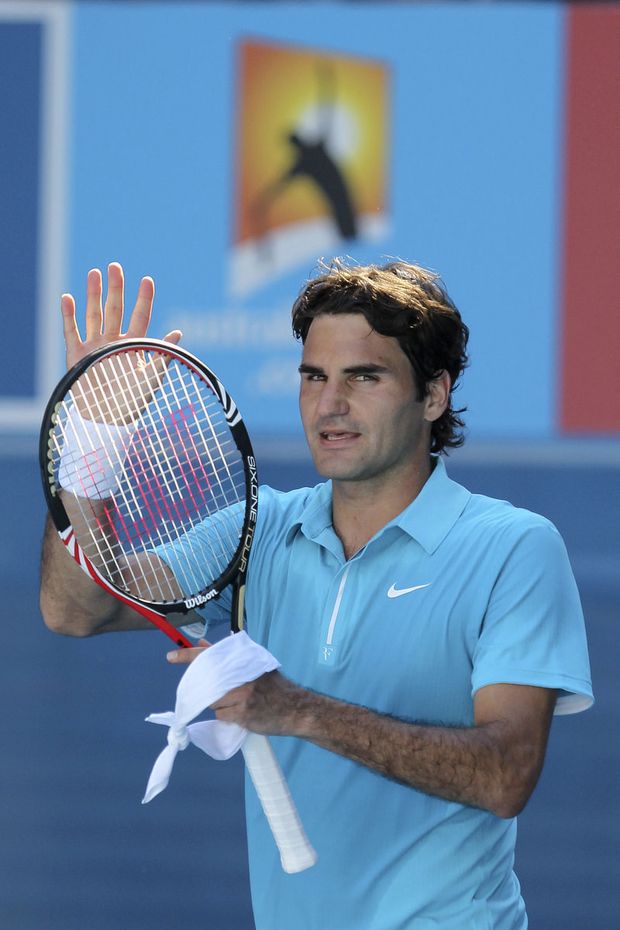 Roger Federer se ze začátku s Rusem Andrejevem trápil Roger Federer se ze začátku s Rusem Andrejevem trápil