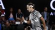 Roger Federer vyhrál první sadu nad Stanem Wawrinkou 7:5