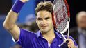 Federer po vítězném utkání nad Andy Roddickem