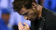 Andy Murray se povzbuzuje při finále Australian Open