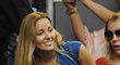 Manželka Novaka Djokoviče Jelena Rističová dorazila do hlediště na finále Australian Open