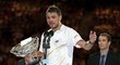 Stanislas Wawrinka krátce poté, co poprvé v životě vyhrál grandslamový titul