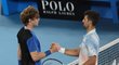 Novak Djokovič postoupil na Australian Open do semifinále přes Andreje Rubljova