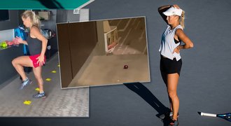 Tenistka o australské karanténě v hotelu. Myš v pokoji a pinkání o zeď