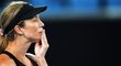 Danielle Collinsová v zápase druhého kola Australian Open proti Karolíně Muchové