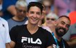 Michal Hrdlička a jeho blažený úsměv po postupu Karolíny Plíškové do semifinále Australian Open