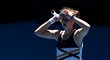 Barbora Krejčíková během čtvrtfinále Australian Open