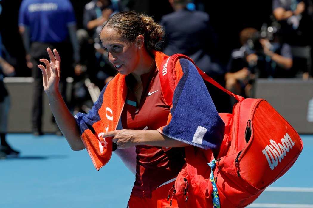 Americká tenistka Madison Keysová po výhře nad Barborou Krejčíkovou ve čtvrtfinále Australian Open