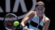 Česká tenistka Petra Kvitová během osmifinále Australian Open