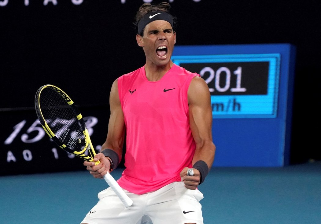 Nadal v euforii! Španělská světová jednička zvládla duel Australian Open proti domácímu Nicku Kyrgiosovi