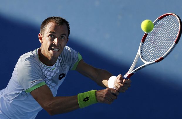Lukáš Rosol na letošním Australian Open, kde vypadl ve 2. kole Lukáš Rosol na letošním Australian Open, kde vypadl ve 2. kole