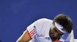 Marcos Baghdatis rozmlátil i dvě úplně nové a ještě zabalené rakety