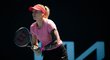 Česká tenistka Tereza Martincová v utkání prvního kola na Australian Open