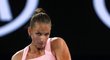 Česká tenistka Karolína Plíšková během semifinálového utkání Australian Open proti Naomi Ósakaové