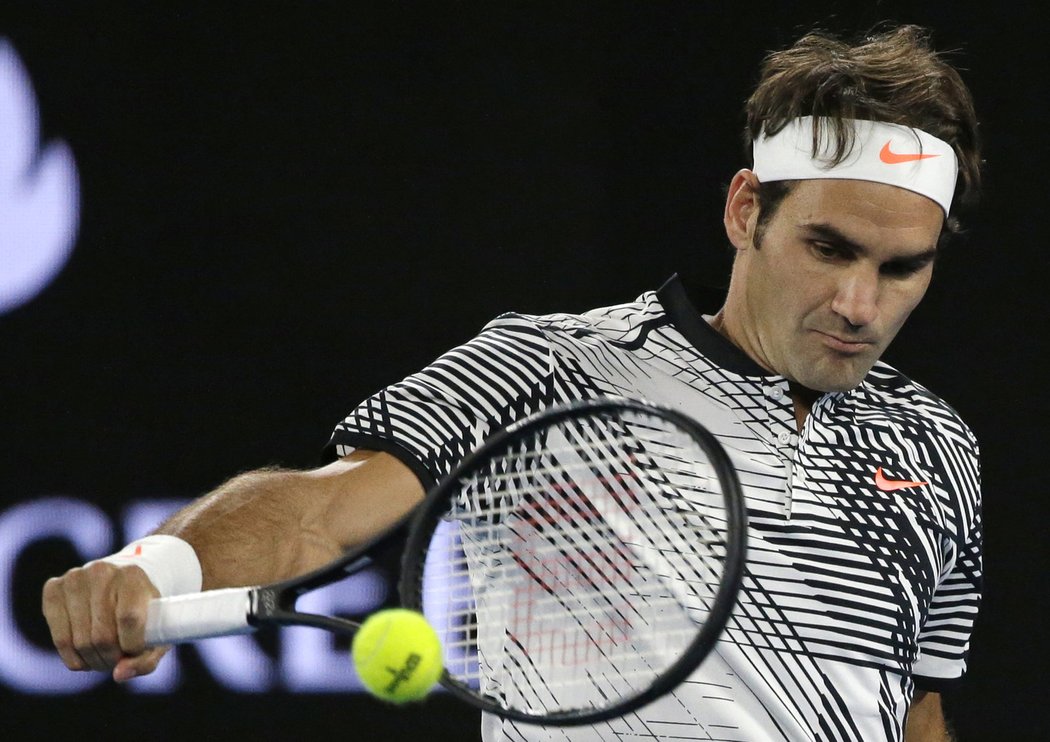 Švýcarská legenda Roger Federer v duelu na Australian Open