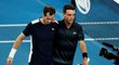 Britský tenista Andy Murray a jeho soupeř v prvním kole Australian Open, Španěl Roberto Bautista Agut