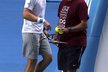 Britský tenista Andy Murray se svým trenérem Ivanem Lendlem na Australian Open
