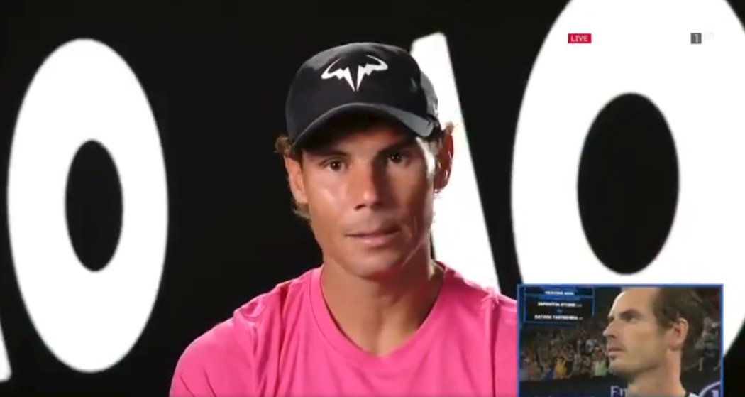 Rafael Nadal přeje Andy Murraymu hodně štěstí na konec tenisové kariéry