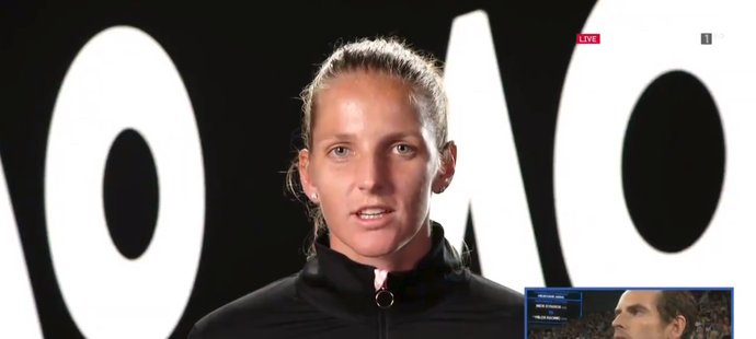 Karolína Plíšková přeje Andy Murraymu na videu k rozlučce s Australian Open