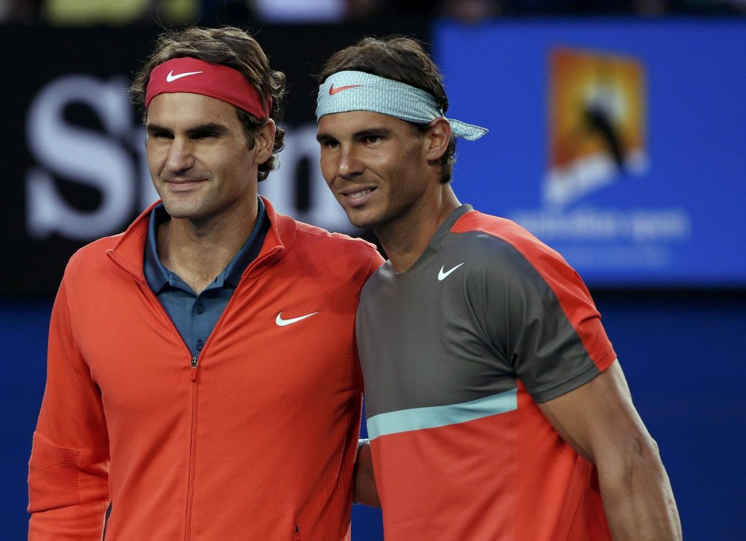 Souboj letitých rivalů, Nadala s Federerem, nabídlo semifinále Australian Open