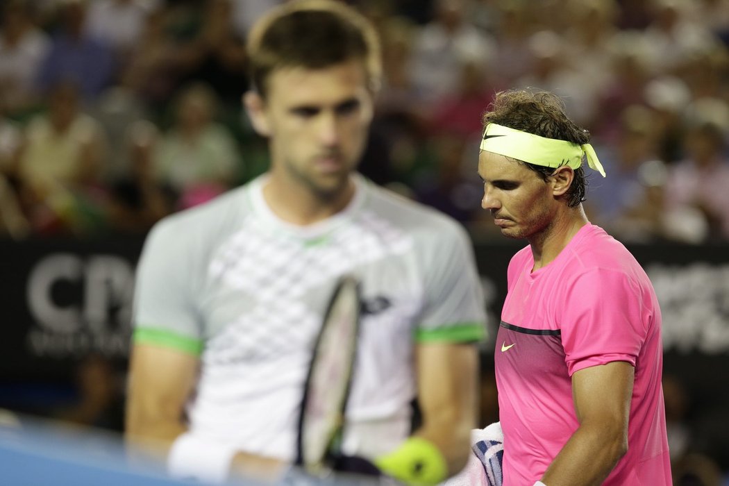 Rafael Nadal musel ve druhém kole Australian Open tvrdě bojovat s Američanem Smyczkem