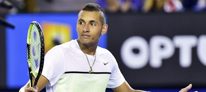 Australský tenisový talent Nick Kyrgios došel v Melbourne do čtvrtfinále